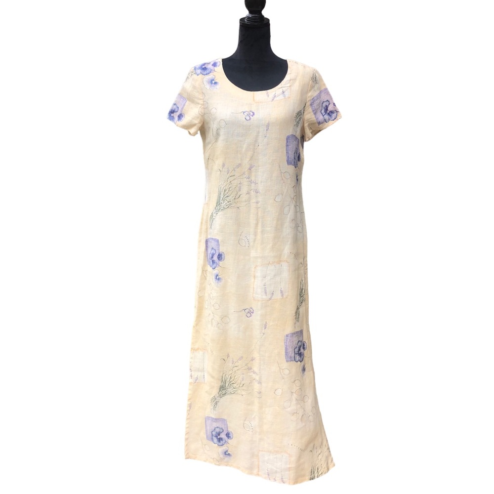 Vintage Sweet Jessie Herb Linen Dress size Medium